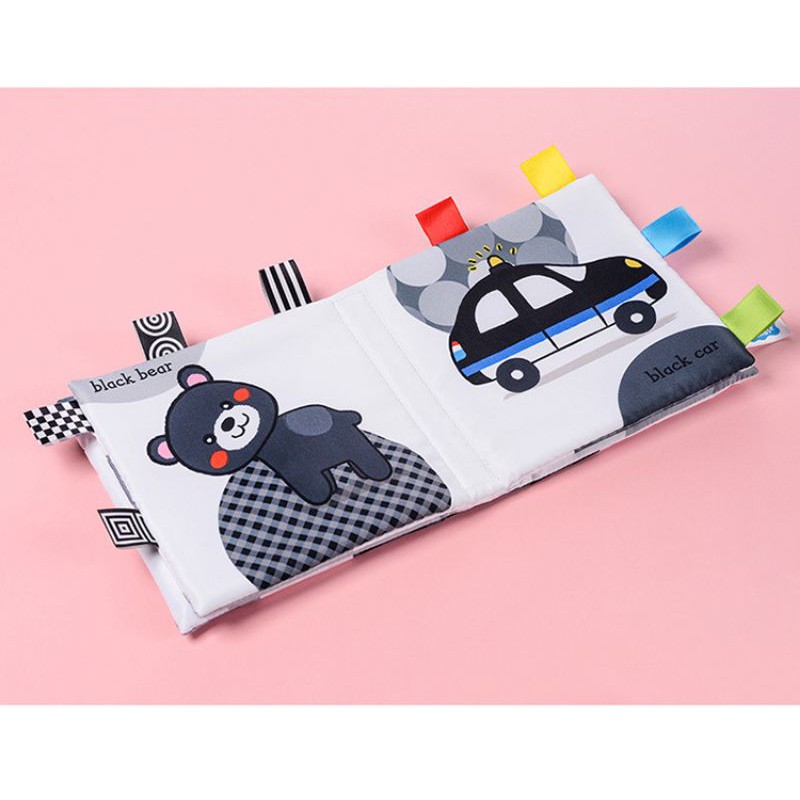 Sách Vải Tiếng Anh 3D Nhận Biết Màu Sắc Phát Triển Đa Giác Quan Cho Bé SV18