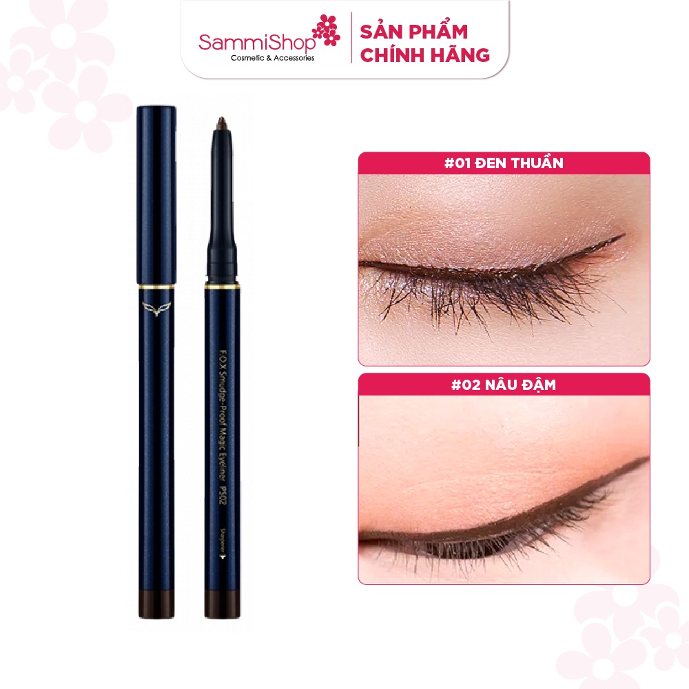 FOX Chì kẻ viền mắt Smudge-Proof Magic Eyeliner