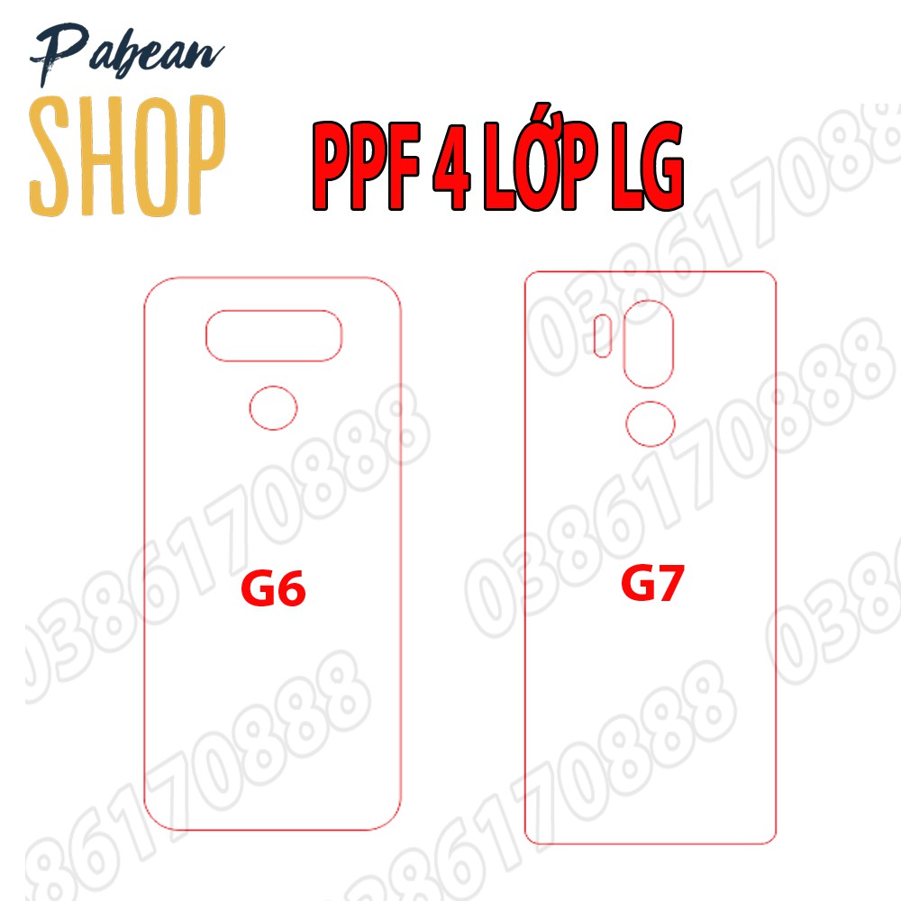 Dán lưng PPF 4 lớp chống va đập cho LG G6 / G7