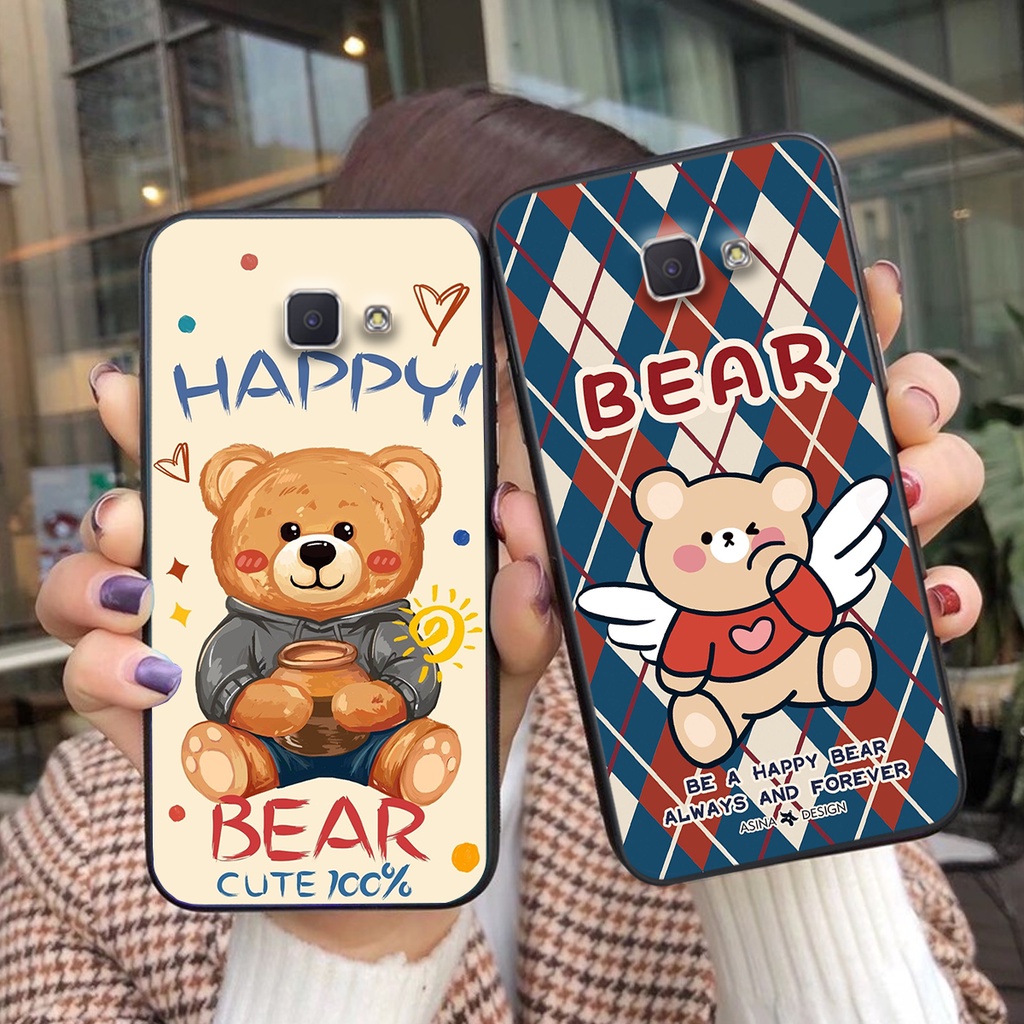 Ốp lưng Samsung J5 Prime / J7 Prime in hình cute, chú gấu thể thao tinh nghịch cực đáng yêu