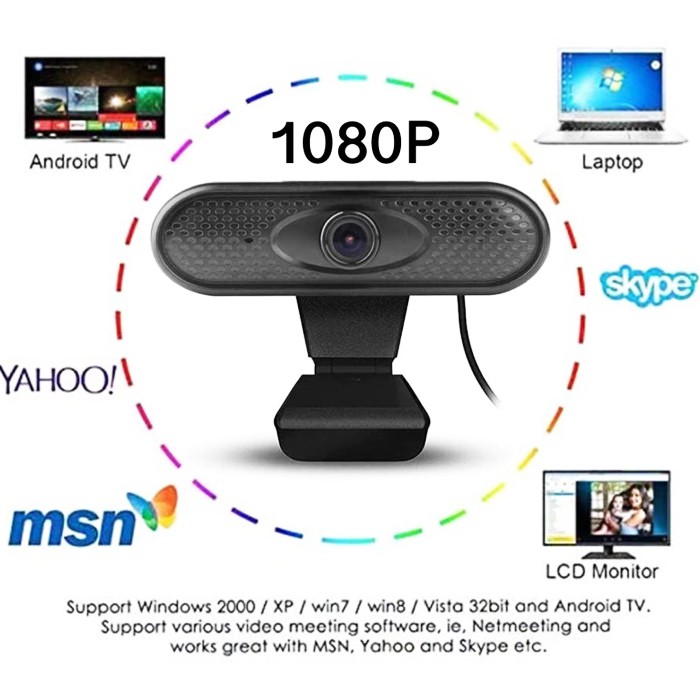 Webcam Full Hd X6 Độ Phân Giải 1080p Tích Hợp Mic Cho Máy Tính | BigBuy360 - bigbuy360.vn