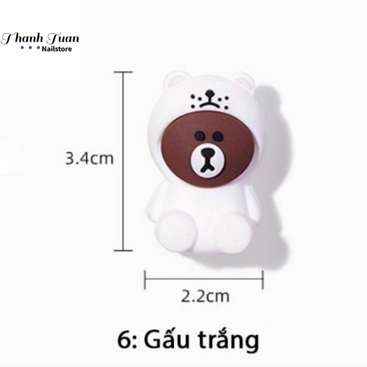 Bọc đầu kìm hình thú cute - bọc đầu kìm silicon chuyên dụng ngành nail  - Phụ kiện đồ nail