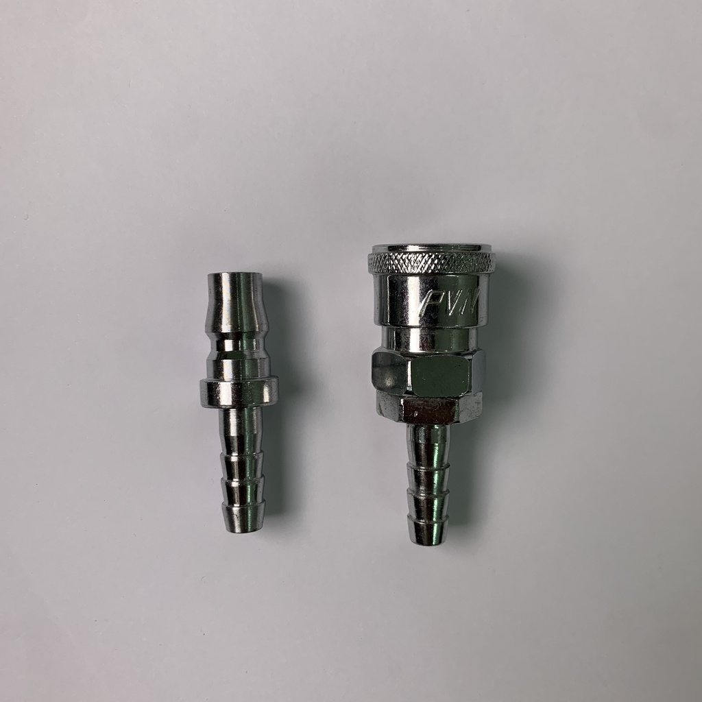 Bộ đầu bi nối hơi nhanh bằng kim loại ren  13mm, nối - đuôi chuột 8 -SHINSTORE