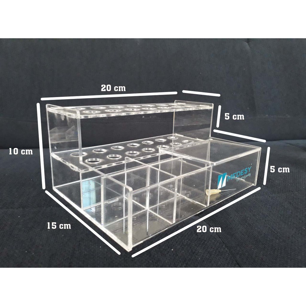 Hộp Mica - Đựng Tuýp Composite Và Dụng Cụ Nha Khoa