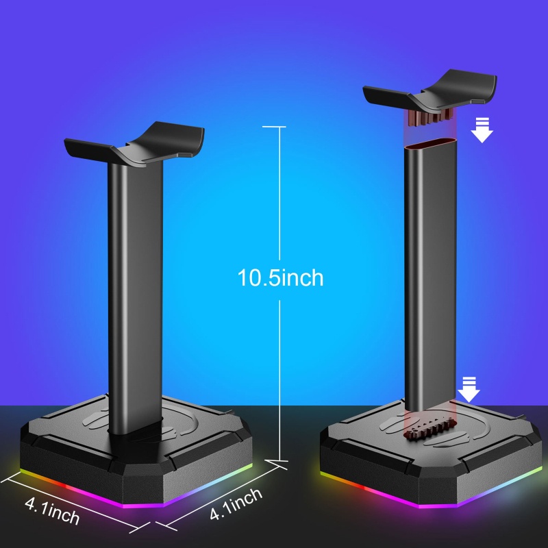 Giá Đỡ Treo Tai Nghe Chơi Game RGB Cổng USB