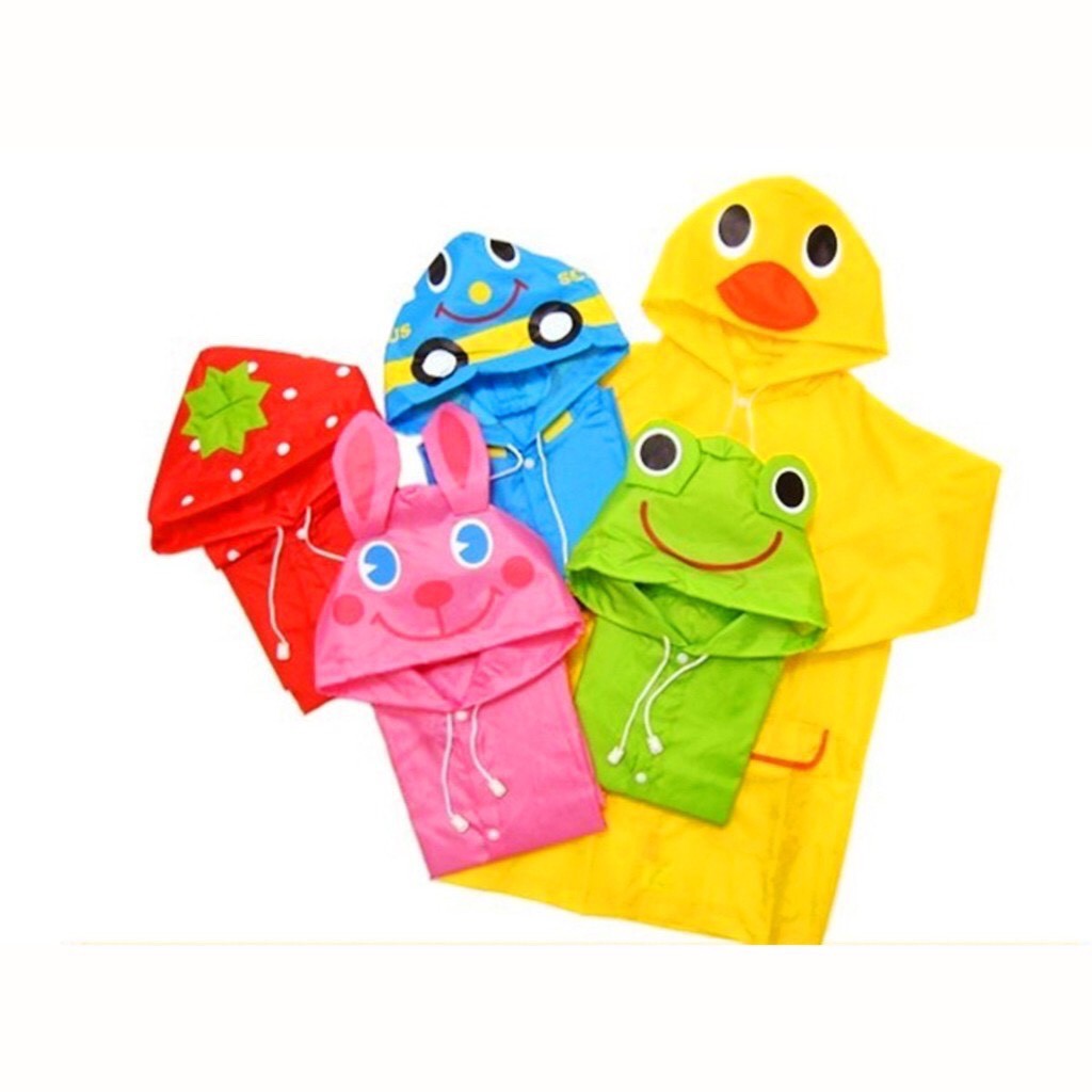 Áo mưa trẻ em xuất Nhật hình thú vui nhộn cho bé 2-7 tuổi