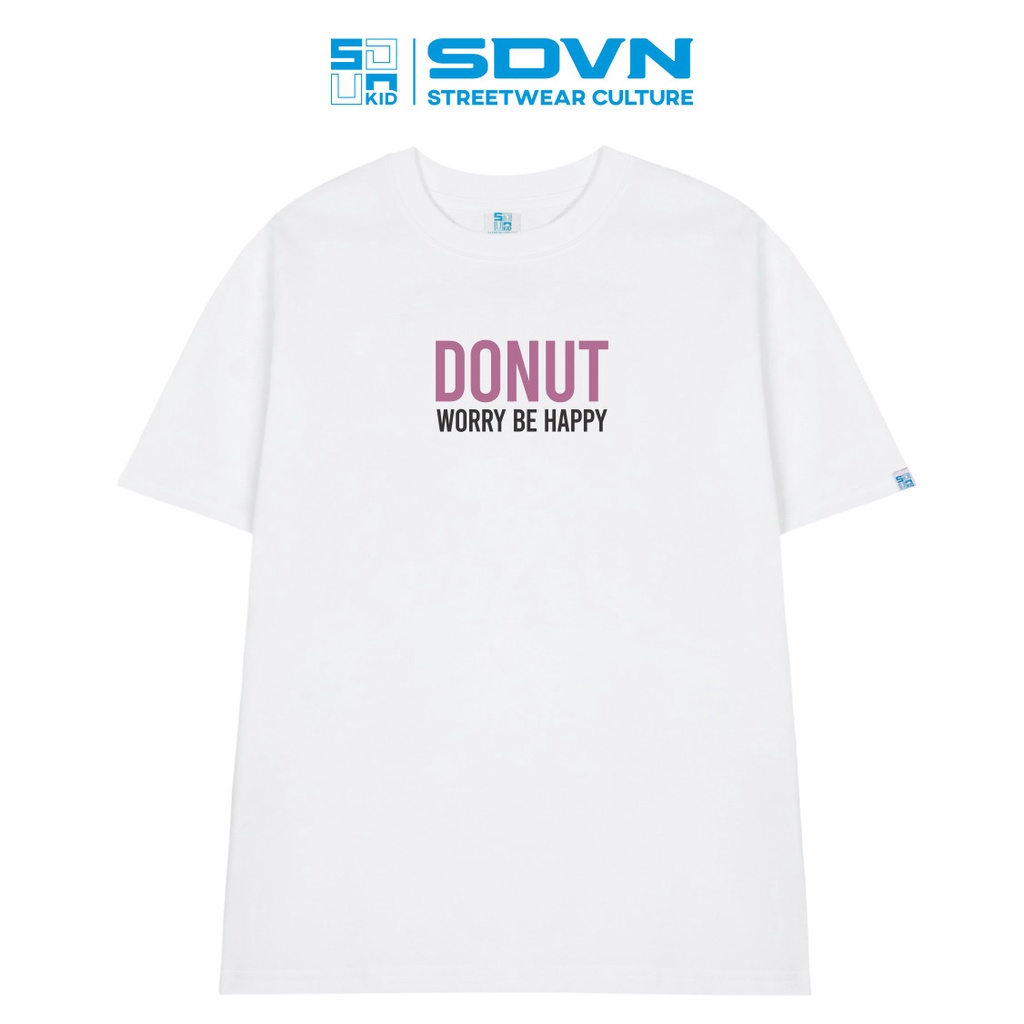 Áo Thun Trẻ Em - Cotton 100% Unisex form rộng Local Brand SDVN DONUT