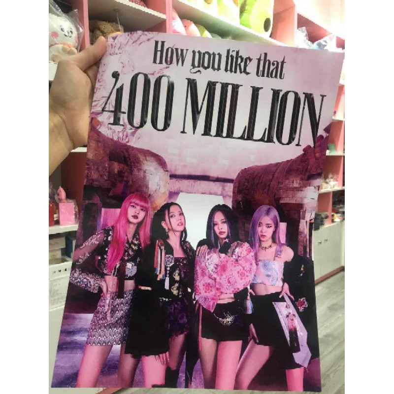 Set 8 poster A3 BLACKPINK mẫu mới