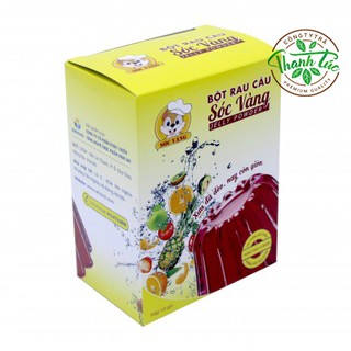 Bột Rau Câu Dẻo Giòn Sóc Vàng Hộp 10 Gói