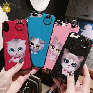 Ốp mèo siêu đáng yêu iphone X 8plus 8 7plus 7 6plus 6