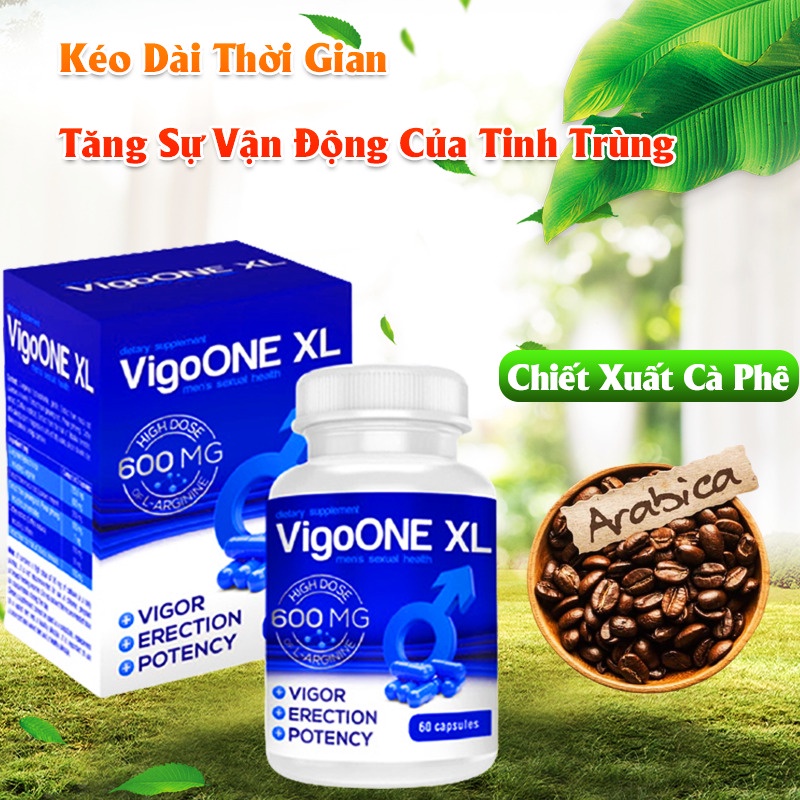 Sinh Lý Nam VigoOne XL Cải Thiện Yếu Sinh Lý Và Bổ Thận Tráng Dương 600mg 60 Viên