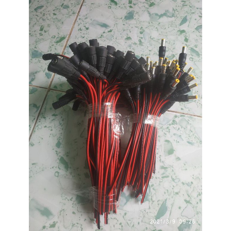 100 jack nguồn DC đực,cái có dây
