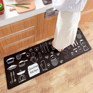 Set 02 thảm bếp cao cấp hoa văn đẹp (40 x 60 và 40 x 120 cm) - HD