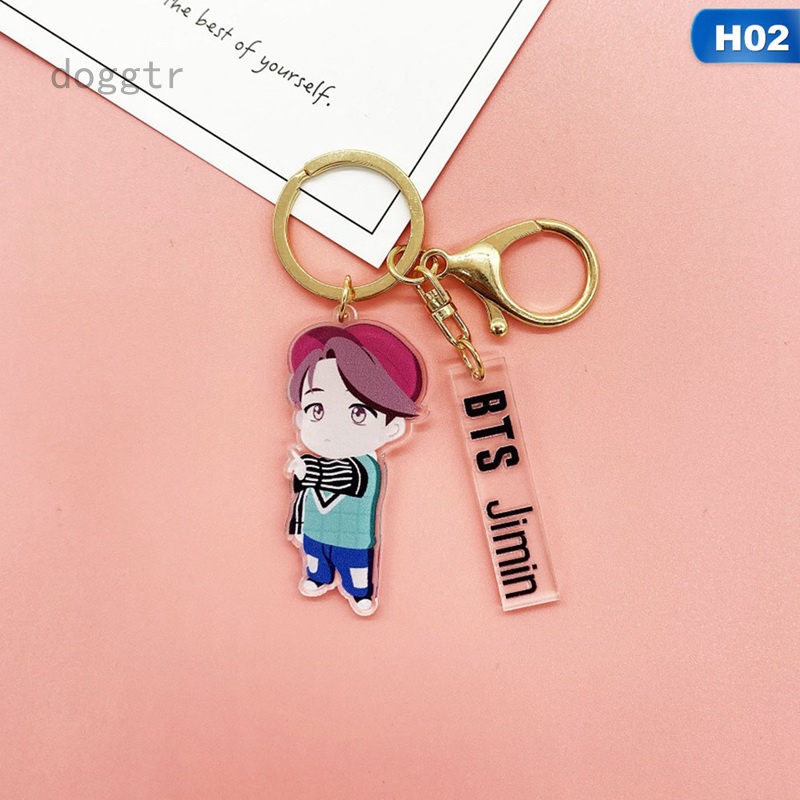 Móc Khóa In Tên Các Thành Viên Nhóm Nhạc Bts