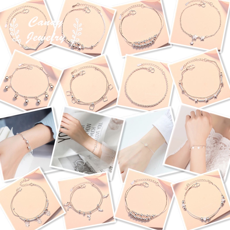  Vòng tay hai lớp mạ bạc 925 thời trang Hàn Quốc cho nữ | BigBuy360 - bigbuy360.vn