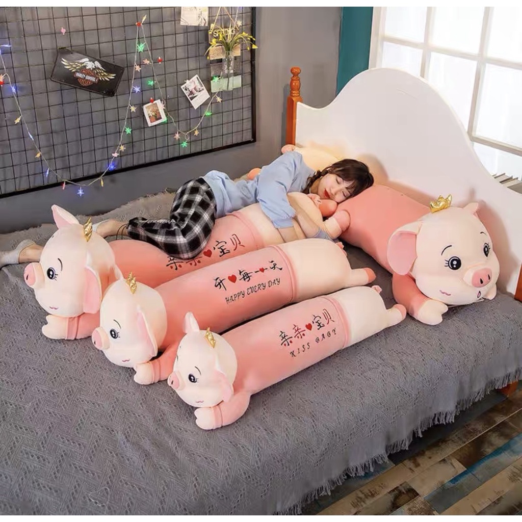 Gấu Bông Heo Vương Miện , Heo Tai To Gối Ôm Heo Đủ Sai 1M1-1M3-1M5