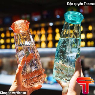 TANOSA Bình nước thủy tinh hình kim cương các màu cao cấp