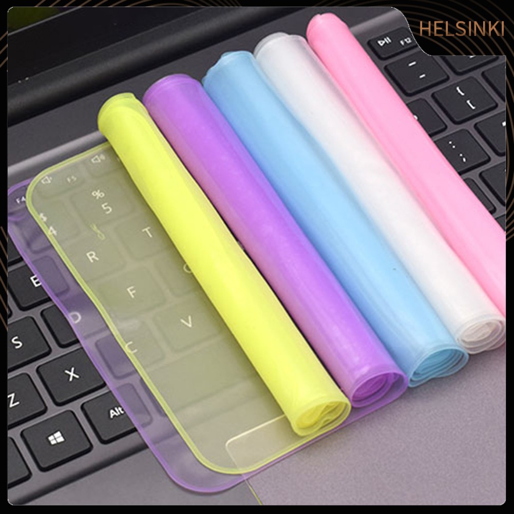 Bộ 10 Miếng Dán Silicone 12 / 14 / 15inch Bảo Vệ Bàn Phím Máy Tính Chống Bụi