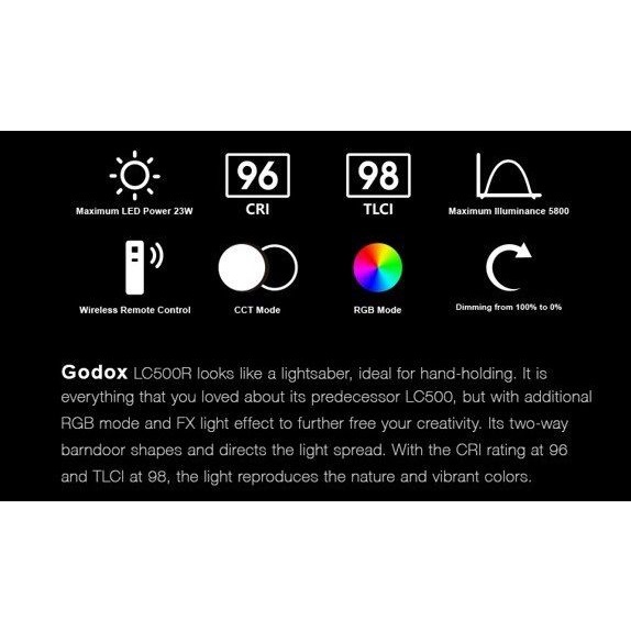Đèn led Godox LC500R RGB