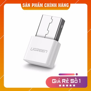 USB nhận Bluetooth hô trợ APTX Ugreen 30443 BT 4.0 màu Trắng US192 - 30443