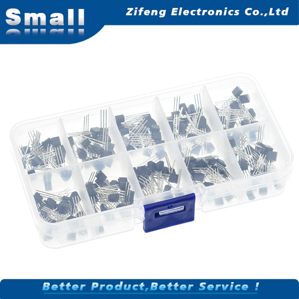 Set 200 Linh Kiện Bán Dẫn Bc337 Bc327 2n2222 2n2907 2n3904 2n3906 S8050 S8550 A1015 C1815