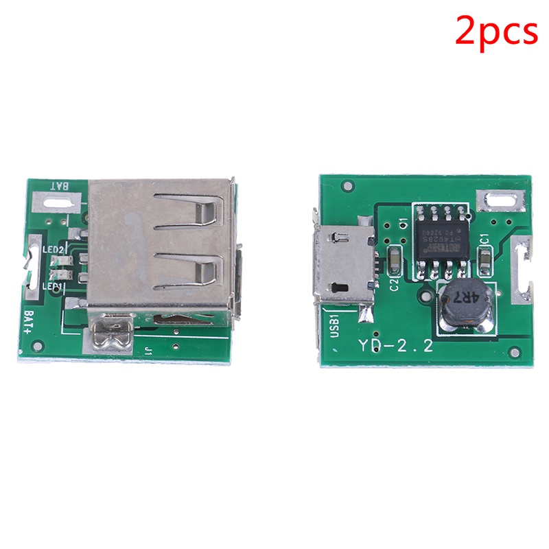 ECSG 2Pcs Micro USB 5V Li-ion 18650 Battery Charger Module Board DIY Power Bank