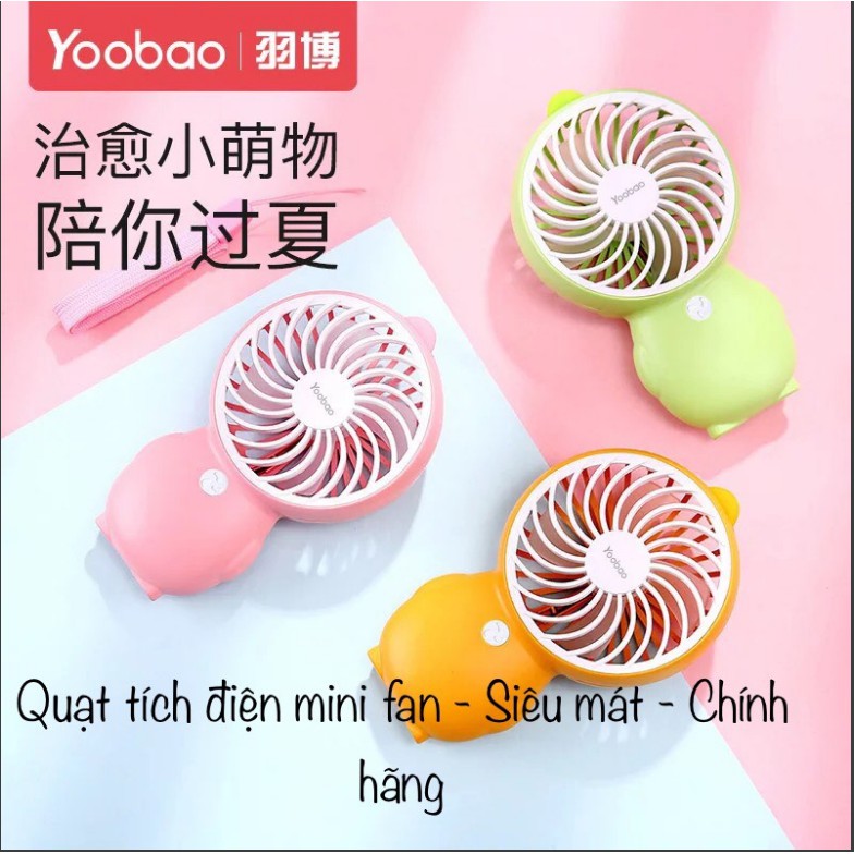 Quạt bàn mini Yoobao USB FAN 2 - Chính hãng - Siêu mát - Bảo hành đổi mới / Giá Rẻ