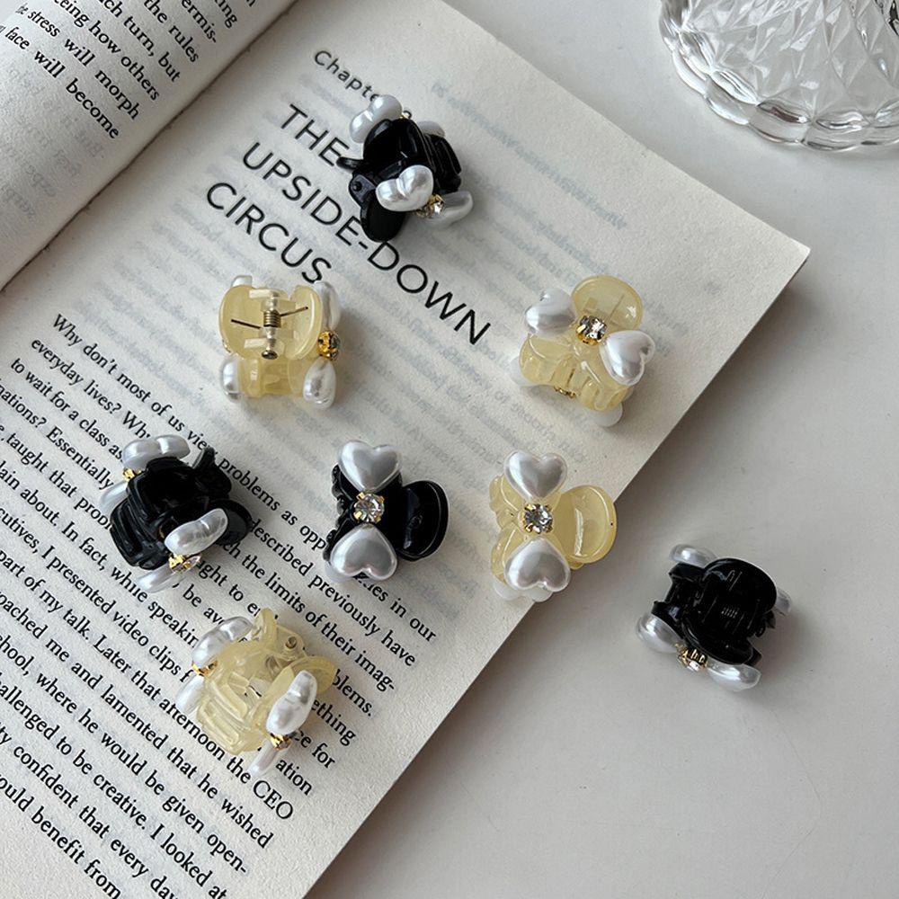 Kẹp Tóc Hình Nơ Trái Tim Dễ Thương Phong Cách Retro