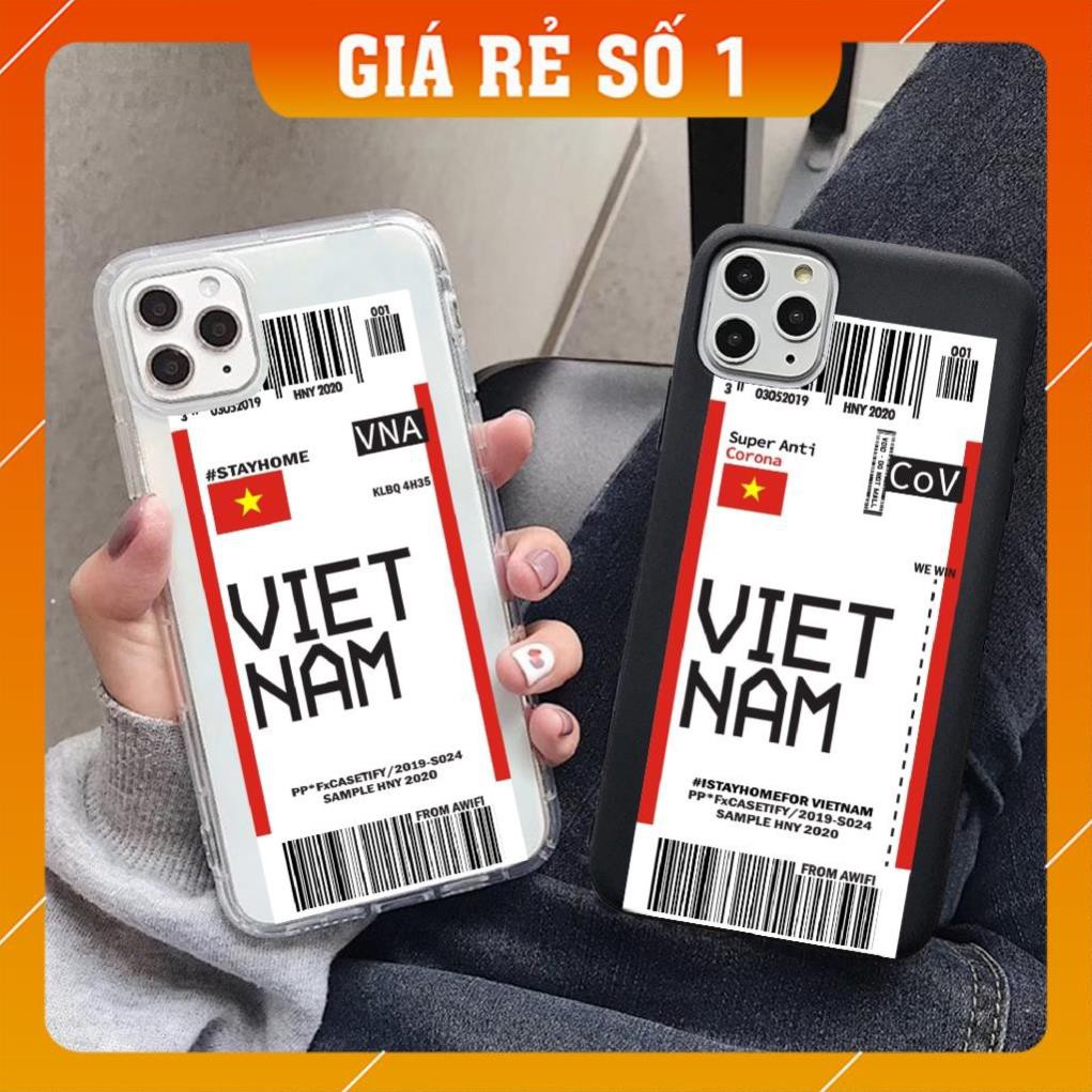 Ốp iphone - Ốp lưng Ticket Vn win trơn 5/5s/6/6s/6plus/6s plus/7/8/7plus/8plus/x/xs/xs max/11/11pro max- Awifi Case A3-2