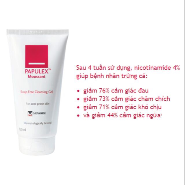 Sữa rửa mặt ngăn dầu giảm mụn PAPULEX MOUSSANT GEL 150ml