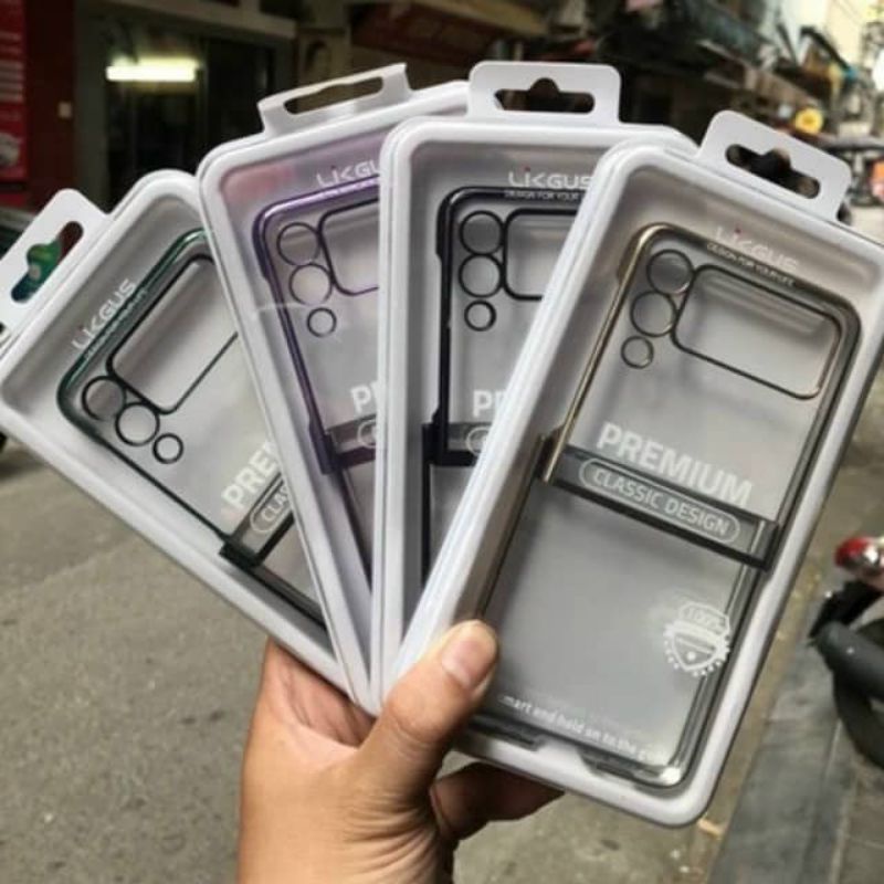 Ốp lưng Likgus viền màu bảo vệ camera cho Samsung Z Flip 3