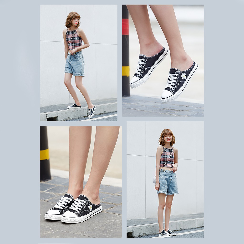 Giày sục hoa cúc mới | BigBuy360 - bigbuy360.vn