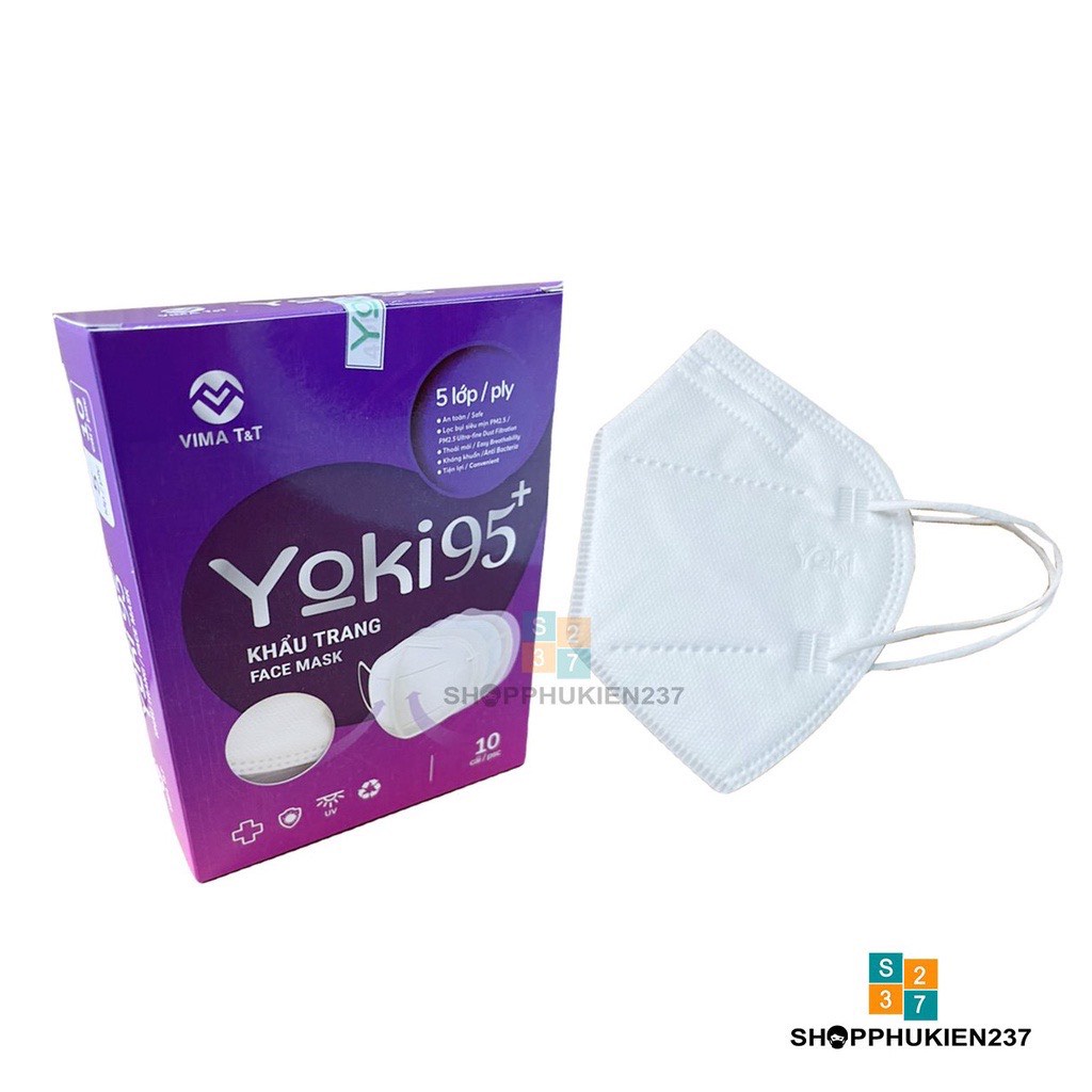 Thùng Khẩu Trang N95 Yoki 5 Lớp 1 Thùng 100 Hộp