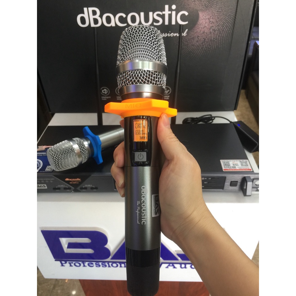 Micro không dây dbacoustic DB550 Plus cao cấp chính hãng, chất âm sáng karaoke gia đình, sân khấu, hội trường...