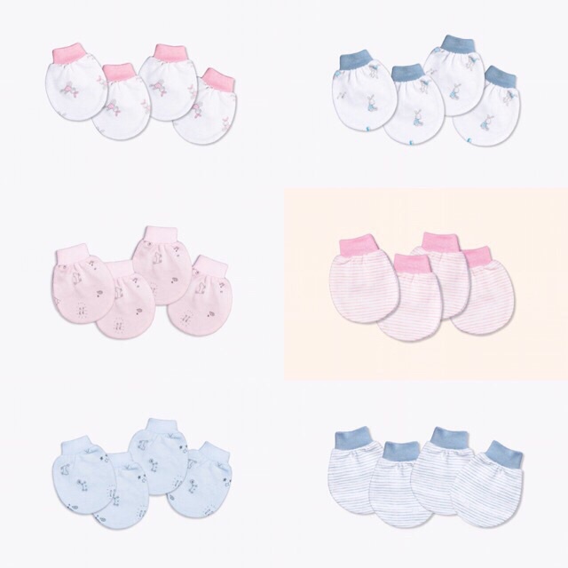 Bao tay chân, vớ tay chân sơ sinh cotton chính hãng Miomio việt nam