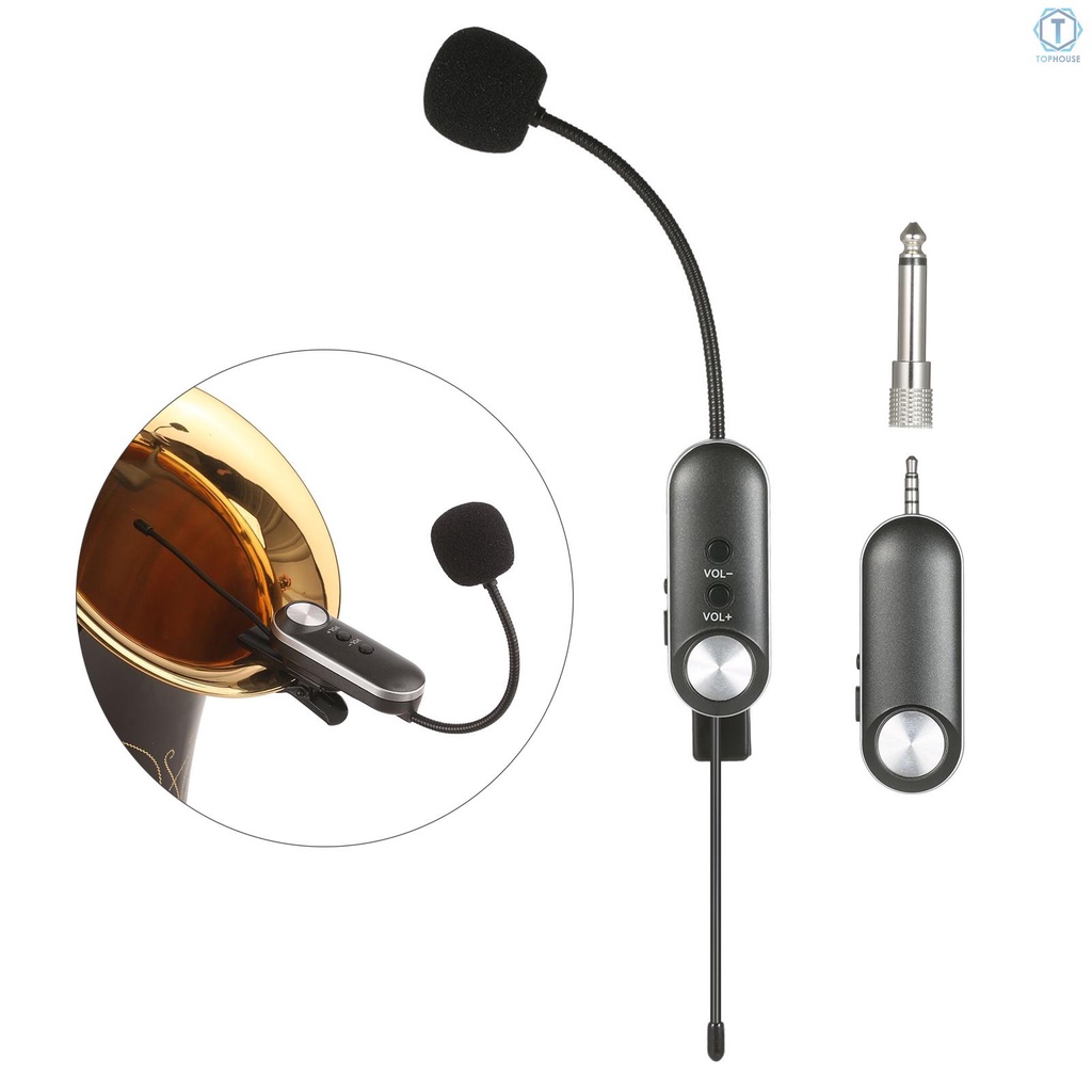 Bộ micro không dây UHF kèm phụ kiện chuyên dụng cho kèn Saxophone