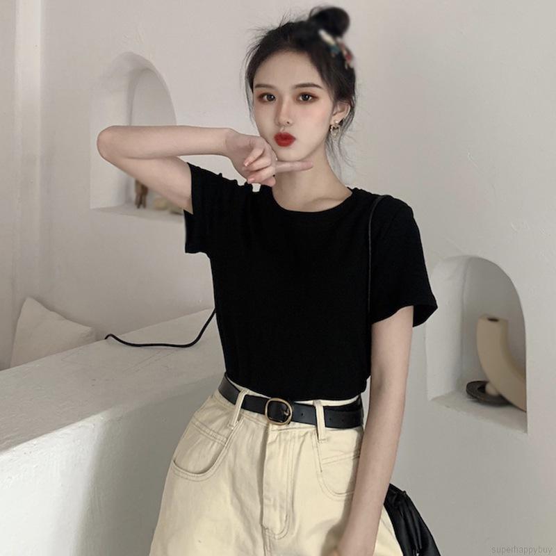 Áo Thun Tay Ngắn Kiểu Hàn Quốc Dành Cho Bạn Nữ