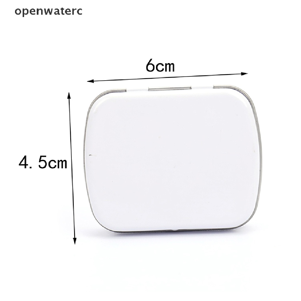 Hộp Đựng Đồ Sinh Tồn Nắp Gập Bằng Kim Loại Màu Đen / Bạc Kích Thước Nhỏ Tiện Dụng