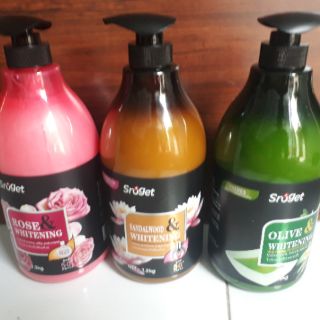 Sữa tắm Sroget thái lan1,3kg (gổ đàn hương) Olive, hoa hồng, gạo ngọc