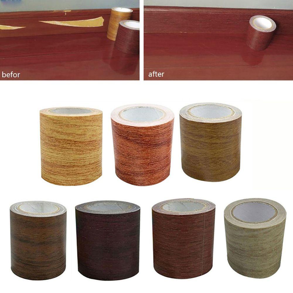 MOCHO Cuộn Nhãn Dán Sàn Nhà Họa Tiết Vân Gỗ Thật 4.75M Trang Trí Nội Thất