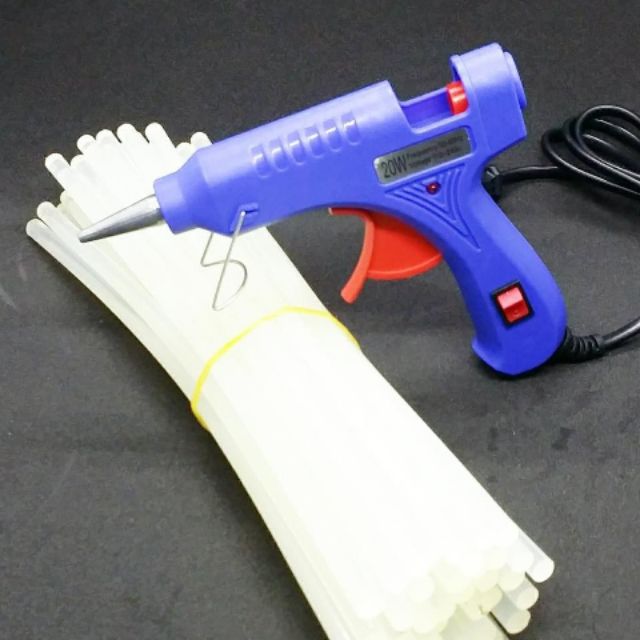 Combo súng bắn keo + 10 cây nến