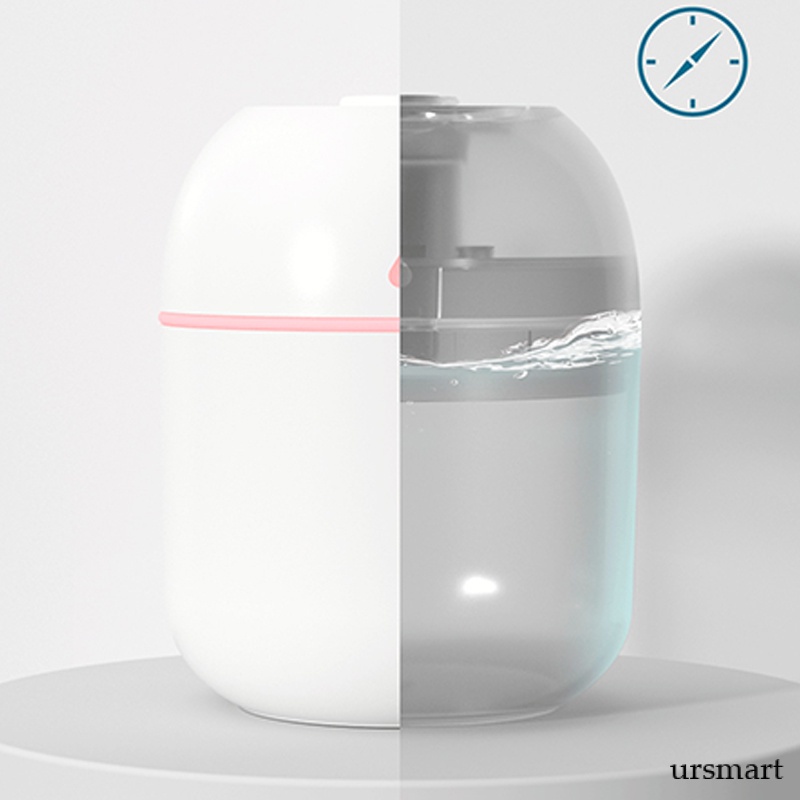 Máy khuếch tán tinh dầu tạo độ ẩm 7C kèm đèn LED và cáp USB