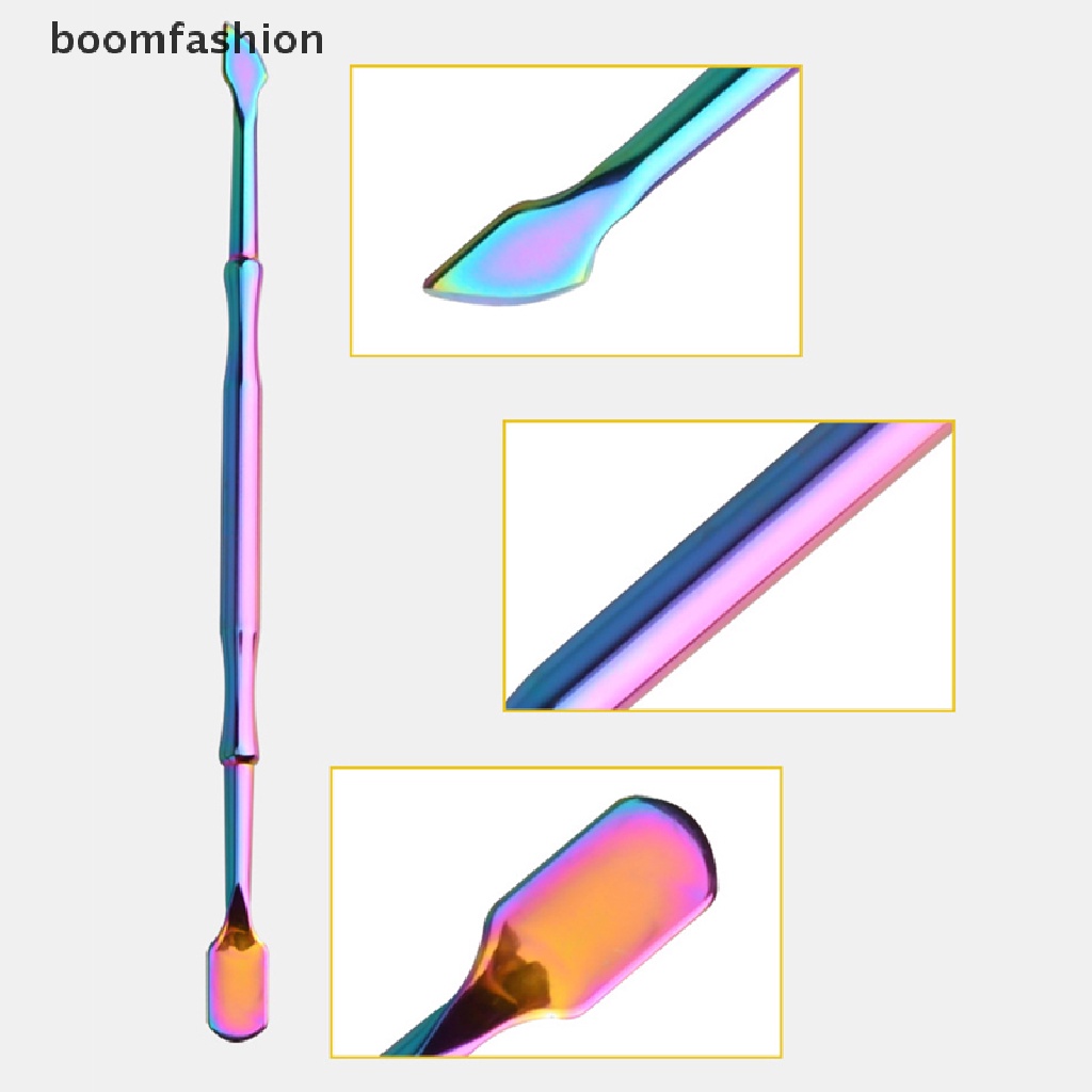 [boomfashion] Double Sided Stainless Steel Metal Cuticle Pusher Cuticle Dead Skin Trimmer [new]