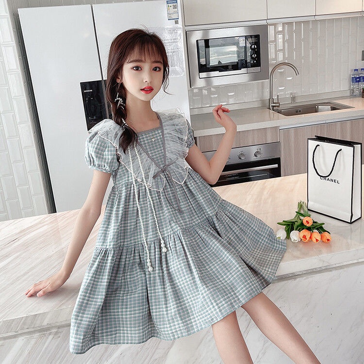 Mới Đầm Sọc Ca Rô Size Lớn Vừa Thời Trang Đáng Yêu Dành Cho Bé Gái