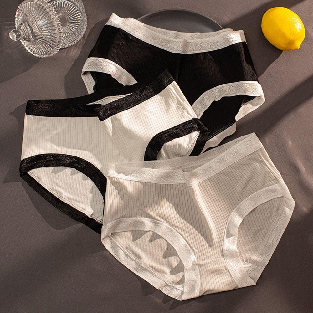 Quần Lót Cotton Lưng Vừa Thoáng Khí Thoải Mái Cho Nữ