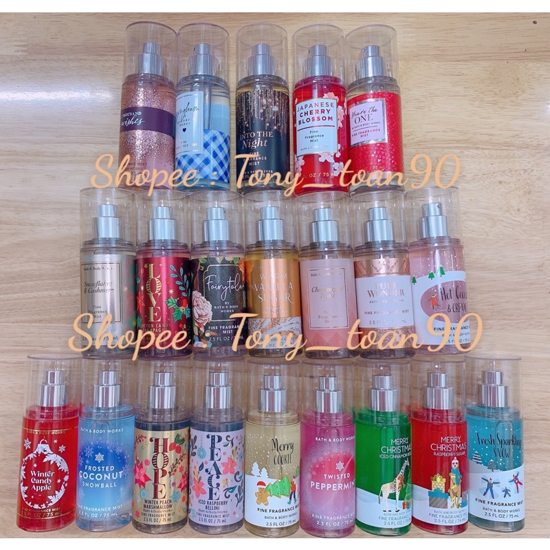 Xịt Thơm Nước Hoa Toàn Thân BATH & BODY WORKS - 75ML