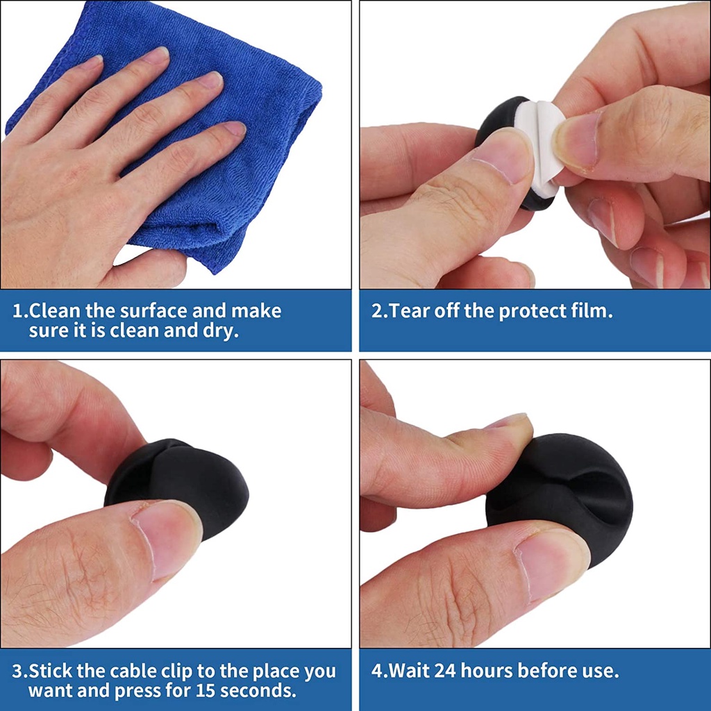 Dụng Cụ Quấn Dây Cáp USB Bằng Silicone Gọn Gàng Sắp Xếp Gọn Gàng Cho Chuột / Xe Hơi