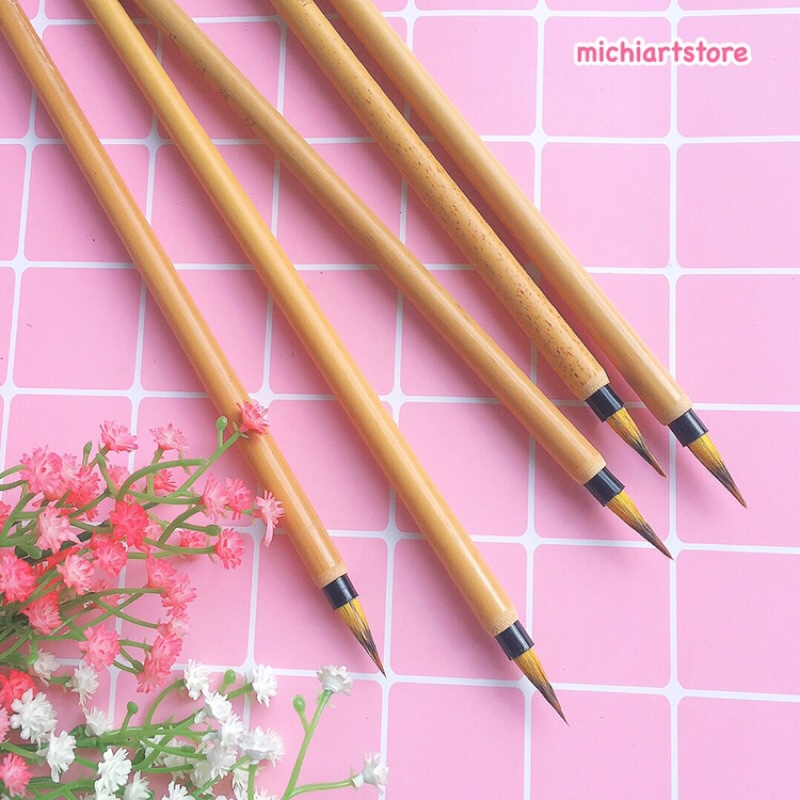 [Michi Art Store] Thương Sanh Đạp Ca - Bút lông vẽ màu nước thủy mặc, cọ thư pháp lông thú