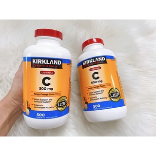 Viên ngậm/uống Kirkland Vitamin C 500mg/1000mg (500 viên).