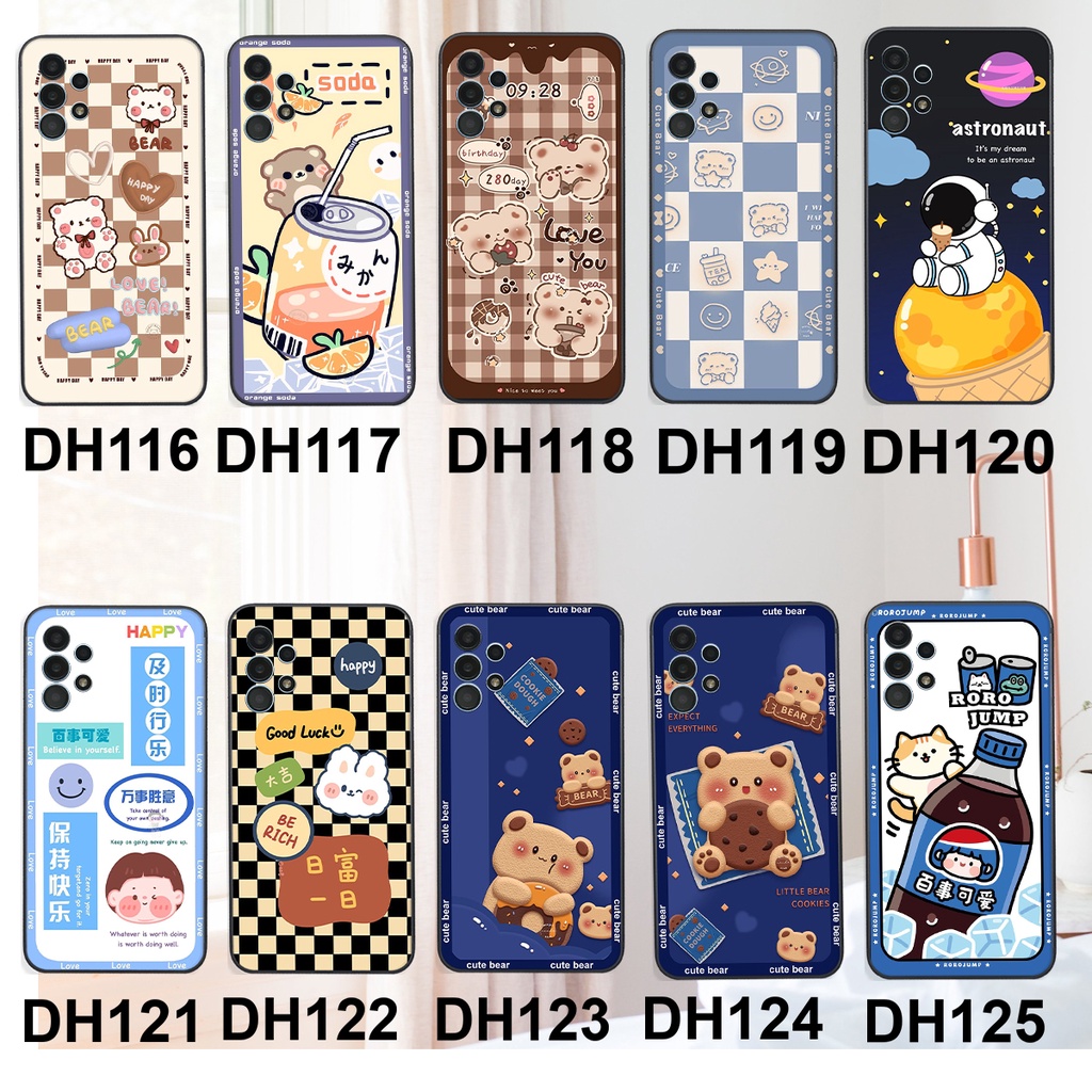 Ốp lưng Samsung A13 / A23 / A32 4G / A32 5G in hình 3D GẤU cute be@r, soda, happy day cực hot ,thời thượng